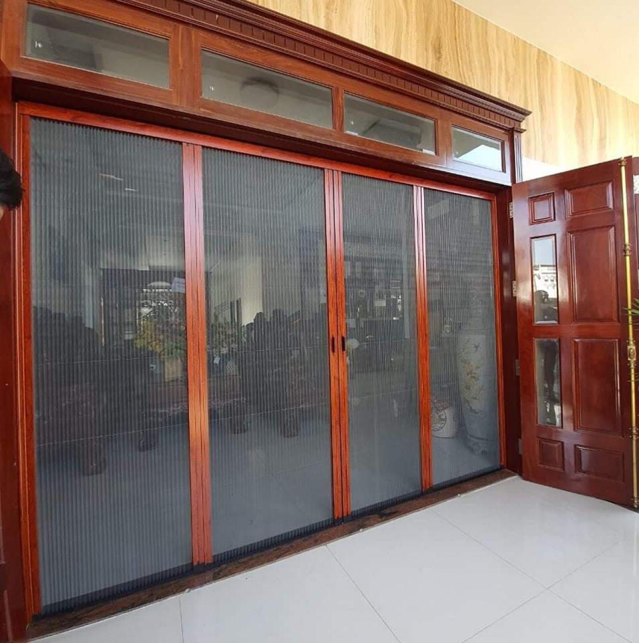 Cửa lưới chống muỗi dạng xếp không ray ghép cánh cao cấp Cửa lưới chống muỗi dạng xếp không ray ghép cánh cao cấp