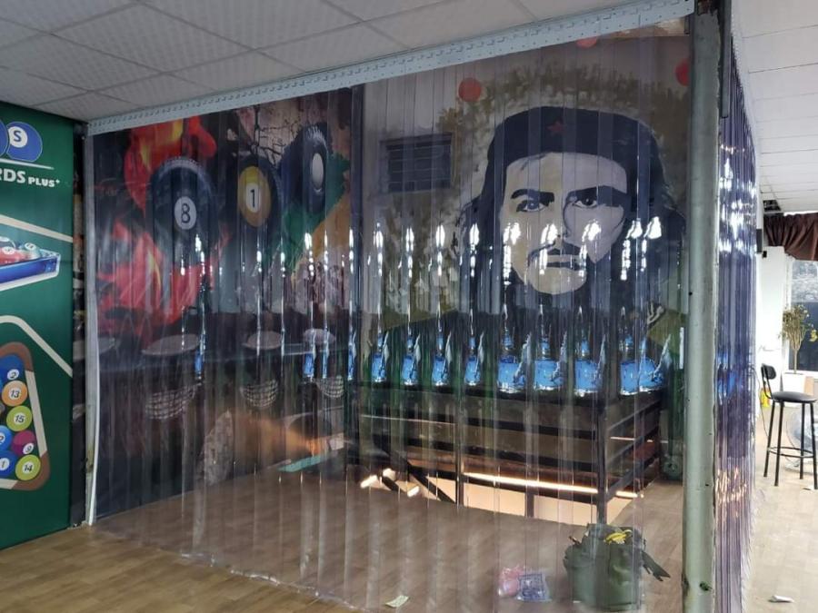 Rèm vách ngăn nhựa PVC điều hoà trong suốt Rèm vách ngăn nhựa PVC điều hoà trong suốt