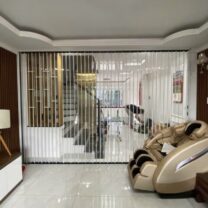 Cửa xếp lá nhựa trong suốt